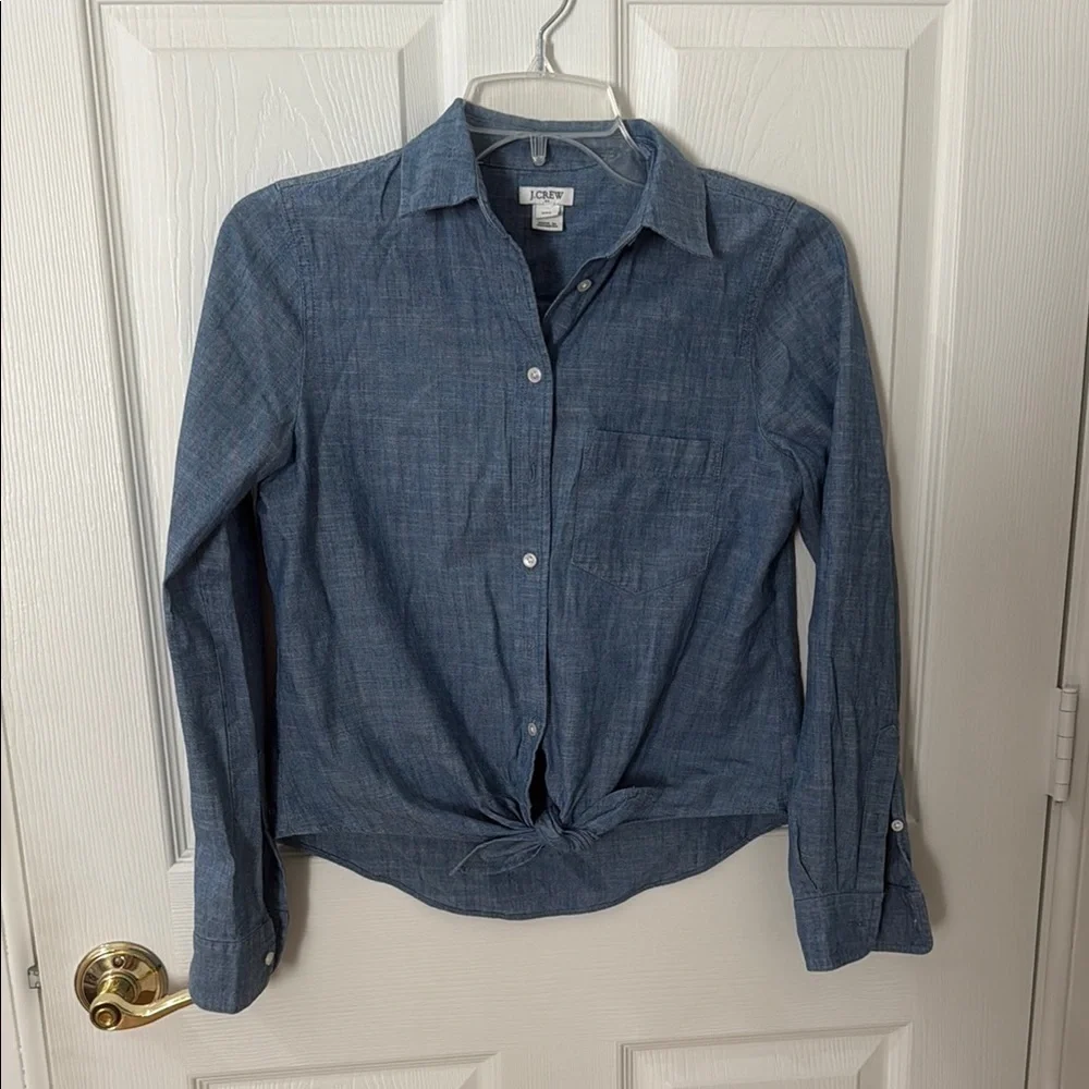 J. Crew Blue Casual Button Down Shirt xxs